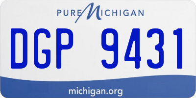 MI license plate DGP9431