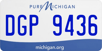 MI license plate DGP9436