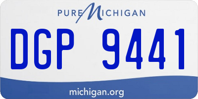 MI license plate DGP9441