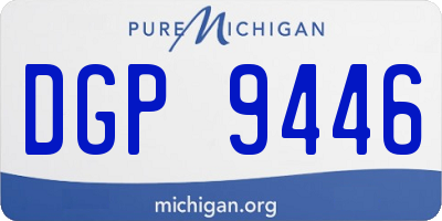MI license plate DGP9446
