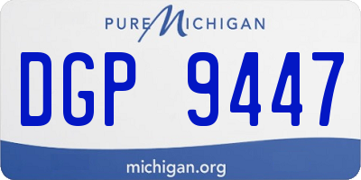 MI license plate DGP9447