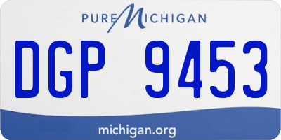 MI license plate DGP9453