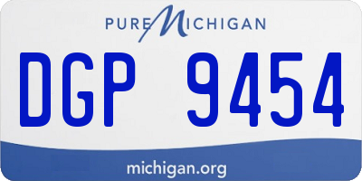 MI license plate DGP9454