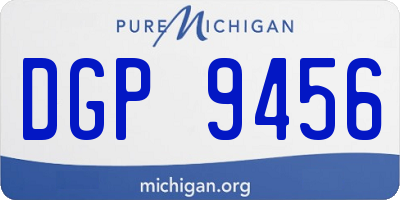 MI license plate DGP9456