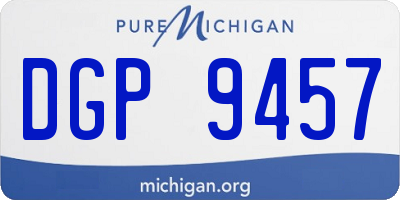 MI license plate DGP9457
