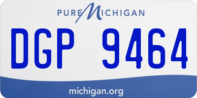 MI license plate DGP9464