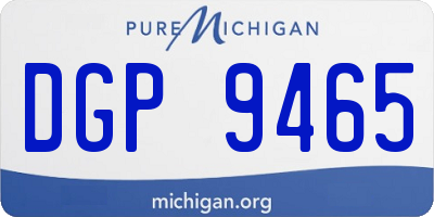 MI license plate DGP9465