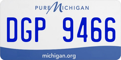 MI license plate DGP9466