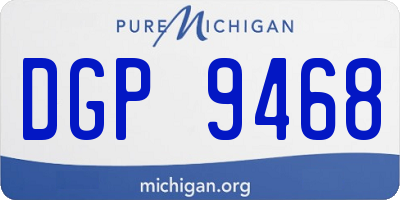 MI license plate DGP9468