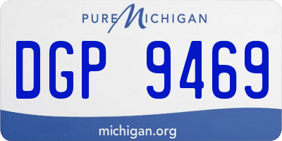 MI license plate DGP9469