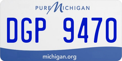 MI license plate DGP9470