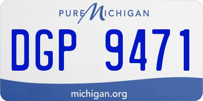 MI license plate DGP9471