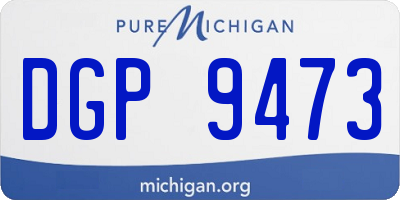 MI license plate DGP9473