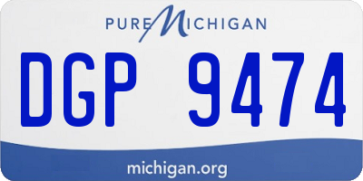 MI license plate DGP9474