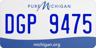 MI license plate DGP9475