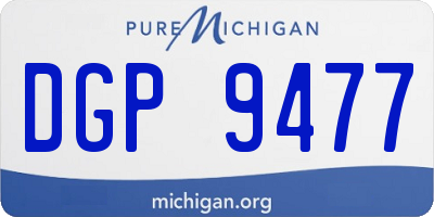 MI license plate DGP9477