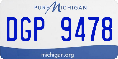 MI license plate DGP9478