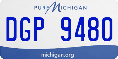 MI license plate DGP9480