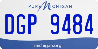 MI license plate DGP9484