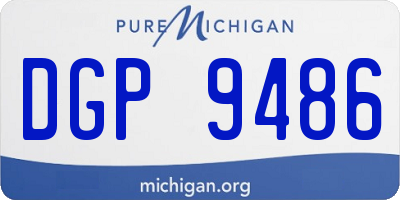MI license plate DGP9486
