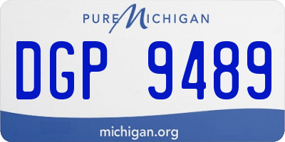 MI license plate DGP9489