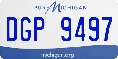 MI license plate DGP9497