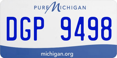 MI license plate DGP9498