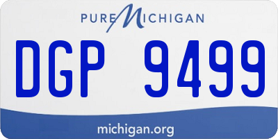 MI license plate DGP9499