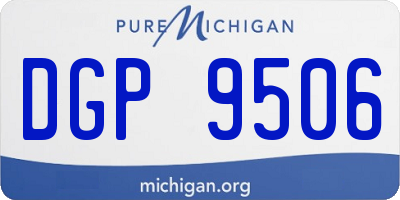 MI license plate DGP9506