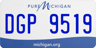 MI license plate DGP9519