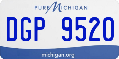 MI license plate DGP9520