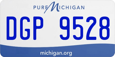 MI license plate DGP9528