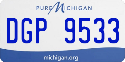 MI license plate DGP9533