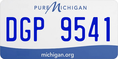 MI license plate DGP9541