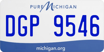 MI license plate DGP9546