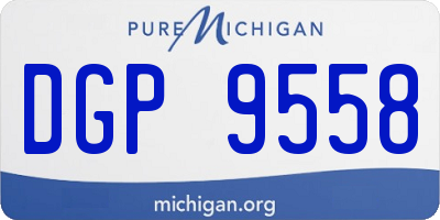 MI license plate DGP9558