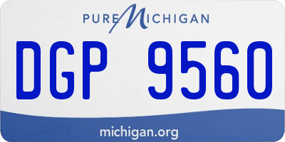 MI license plate DGP9560