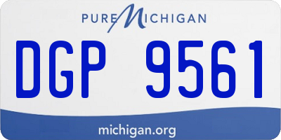 MI license plate DGP9561