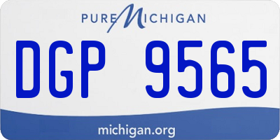 MI license plate DGP9565