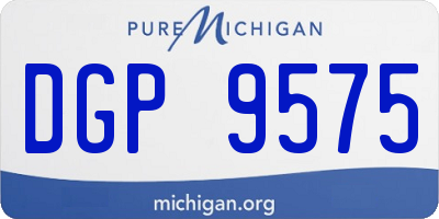 MI license plate DGP9575