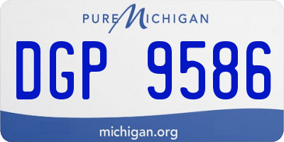 MI license plate DGP9586