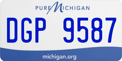 MI license plate DGP9587
