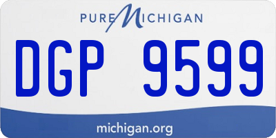 MI license plate DGP9599