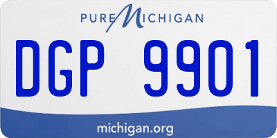 MI license plate DGP9901