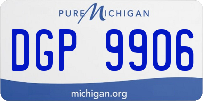 MI license plate DGP9906