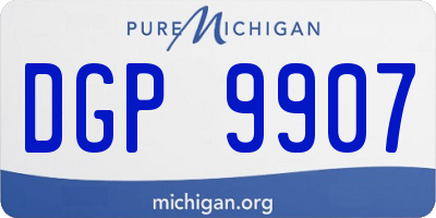 MI license plate DGP9907