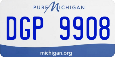 MI license plate DGP9908