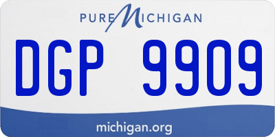 MI license plate DGP9909