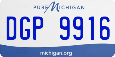 MI license plate DGP9916