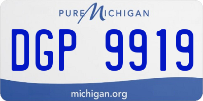 MI license plate DGP9919